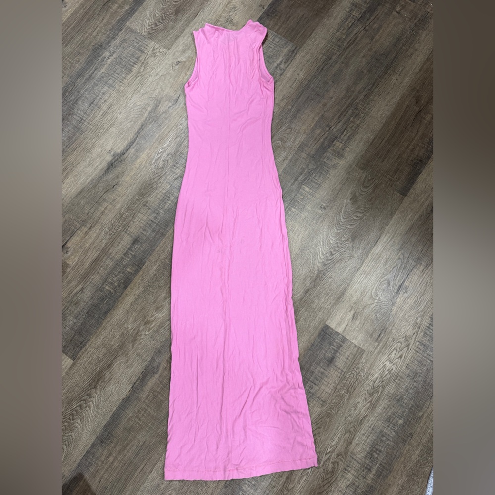 SKIMS Soft Lounge Sleeveless Long Tank Dress- Cotton Candy Pink, Women’s Size M - Picture 3 of 6
